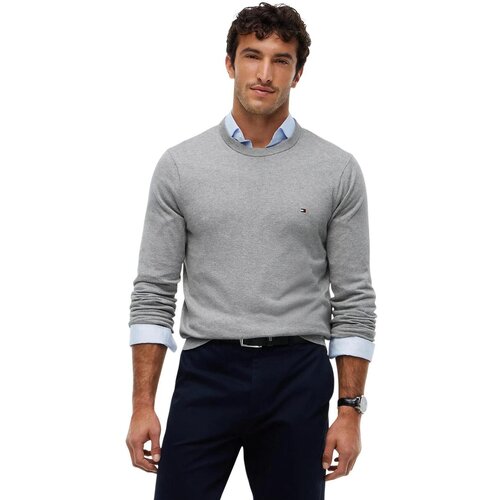 Tommy Hilfiger Puloverji PIMA ORG CTN CASHMERE MW0MW28046 Siva Slike