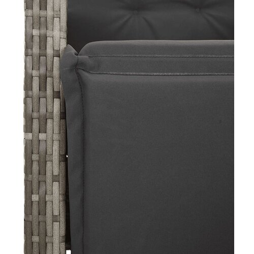  5-dijelni vrtni blagovaonski set sivi od poliratana Siva 80 x 80 x 74 cm Slike