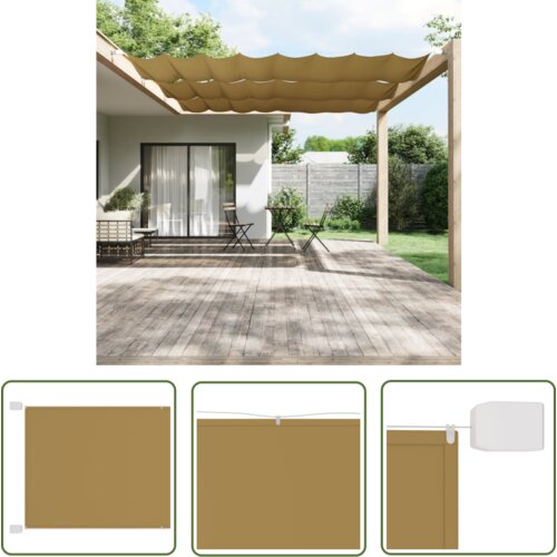  The Living Store Vertikalna markiza bež 180x1200 cm tkanina oxford - Vertikalna Markiza, (21742474) Cene