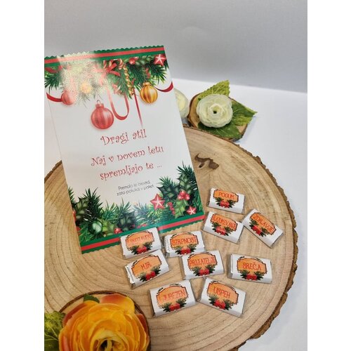  Darilo s čokoladicami BOŽIČ 10 KOM ČOKDAR 24 Cene