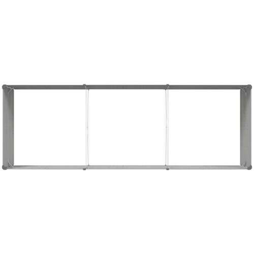  Sadilica Svijetlo siva 195 x 100 x 45 cm Cinkani čelik Slike