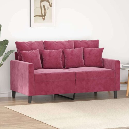  Dvosed vinsko rdeč 120 cm žamet Cene