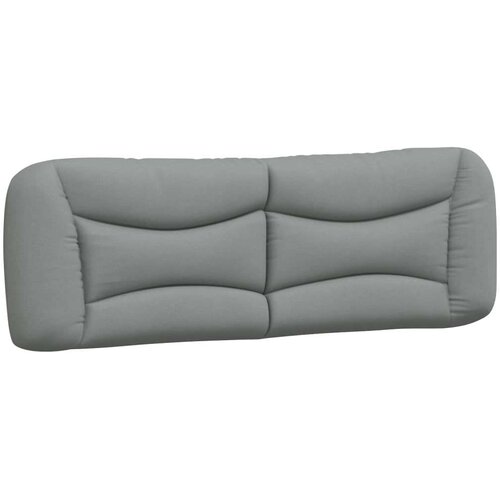 VidaXL jastuk za uzglavlje svjetlosivi 152 cm od tkanine - svjetlosiva 152 cm 1 Slike