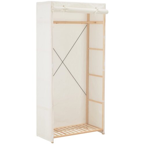 vidaXL Ormar od tkanine bijeli 79 x 40 x 170 cm Cijene