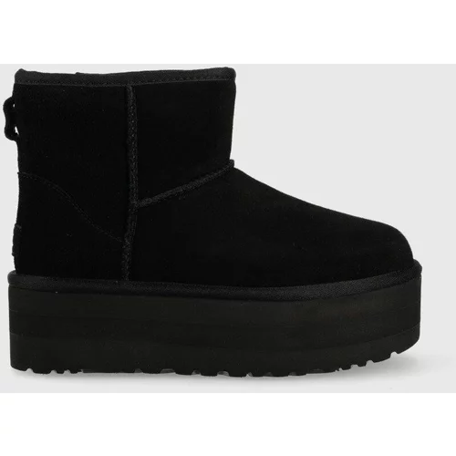 Ugg Kožne cipele za snijeg W Classic Mini Platform , boja: crna
