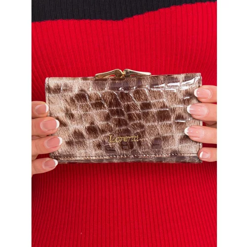Fashion Hunters Women's brown patterned wallet