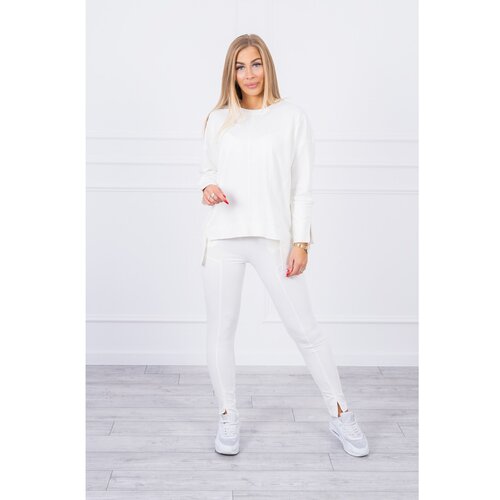 Kesi Set with an oversize blouse ecru Slike