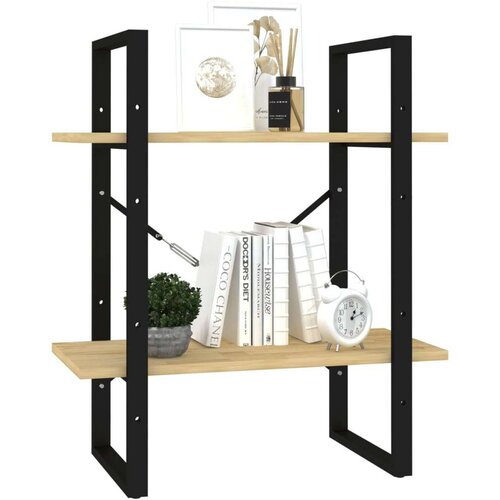 VidaXL Knjižna omara 2-nadstropna 60x30x70 cm trdna borovina Slike