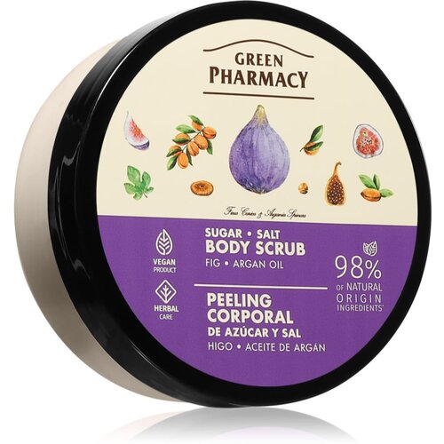 Green Pharmacy Body Care Fig &amp;amp; Argan Oil sladkorni piling za telo 200 ml Slike