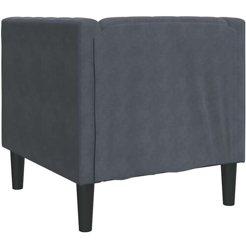  Chesterfield sofa stolica Tamno siva 71 x 74.5 x 70.5 cm Bar&amp;scaron;un Slike