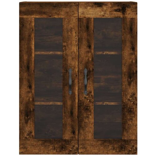 vidaXL Visoka komoda dimljen hrast 69,5x34x180 cm inženirski les Cene