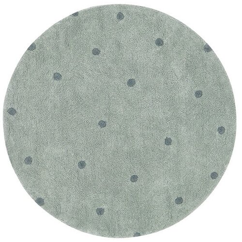 Lorena Canals Svijetlo zeleni periv/ručno rađen pamučan dječji tepih &amp;oslash;140 cm Round Dot Blue Sage &amp;ndash; Slike