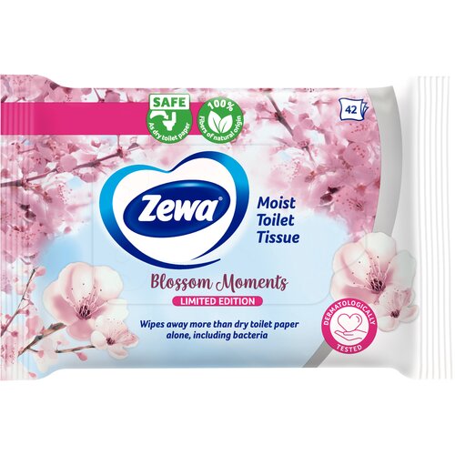 Zewa moist spring lmtd.edit. toaletni papir 42 komada Slike