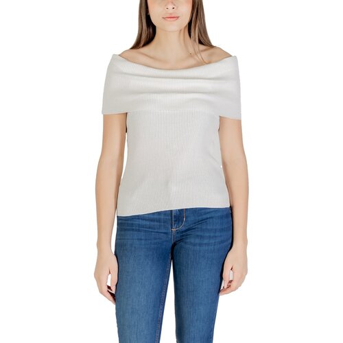 Only Puloverji Onlelectra Life Ss Off Shoulder Knt 15341690 Bela Cene
