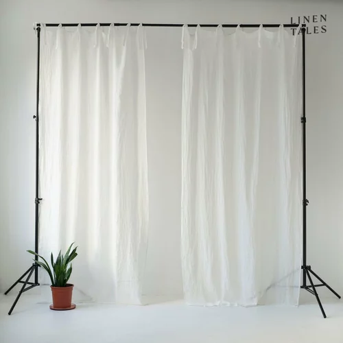 Linen Tales Bela prosojna zavesa 130x300 cm Daytime – Linen Tales