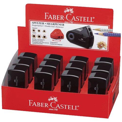 Faber Faber-Castell: Sleeve crno šiljilo sa dvije rupe Cene