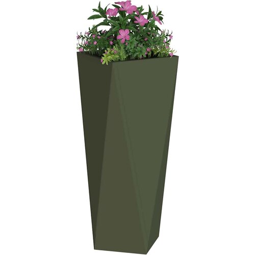  Sadilica 2 pcs Maslinasto zelena 30 x 30 x 75 cm Čelik Slike