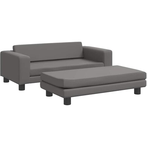 vidaXL Pasja postelja s podaljškom siva 100x50x30 cm umetno usnje, (20799872) Cene