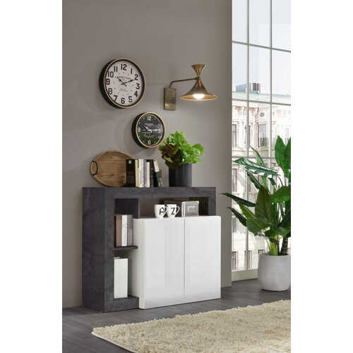 LC Mobili Elegantna bijela komoda s 2 vrata HAMBURG 209030-02OX Cene