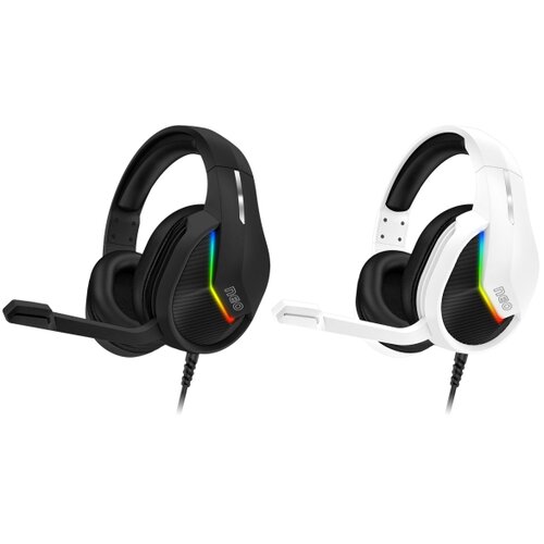 Connect IT CHP-3595-BK - LED RGB gejmerske žične slu&amp;scaron;alice sa mikrofonom, crne Slike