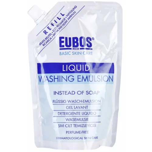 Eubos Basic Skin Care Blue emulzija za umivanje brez dišav nadomestno polnilo 400 ml