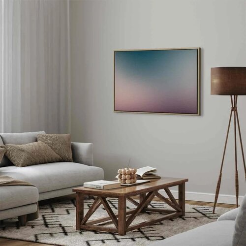  Slika - Nostalgic Gradient - Gradient Composition in Subdued Colors 120x80 U prirodnom drvenom okviru Slike