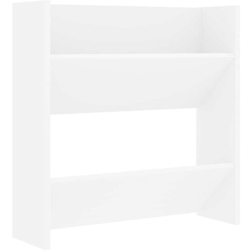  Zidni ormarići za cipele 4 kom bijeli 60 x 18 x 60 cm drveni Slike