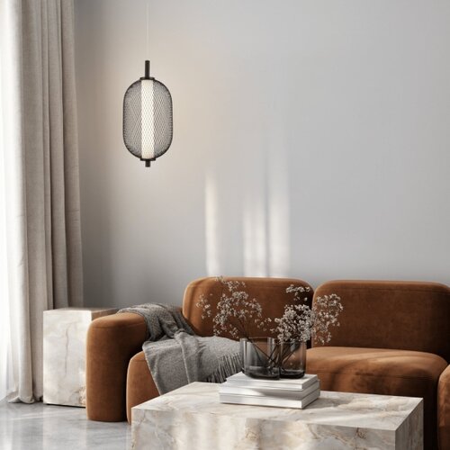  LED luster na sajli PUMA LED/10W/230V, prečnik 15 cm, crna Slike