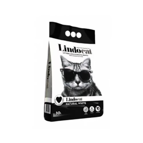 Lindocat posip za mačke - natural white 10l Cene