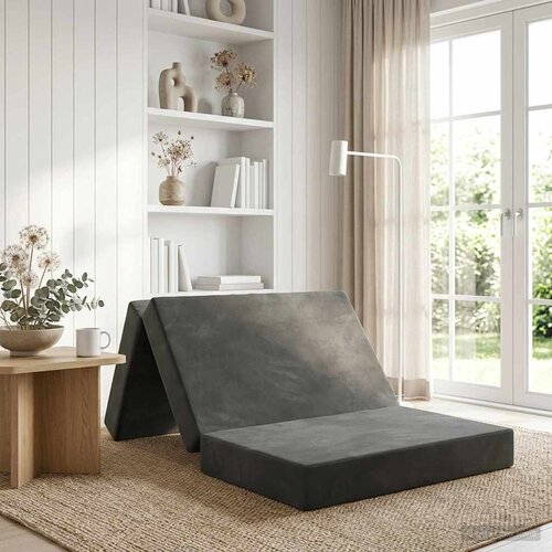 SOFA na razvlačenje 80 x 67 x 45 cm Tamnosiva Cene