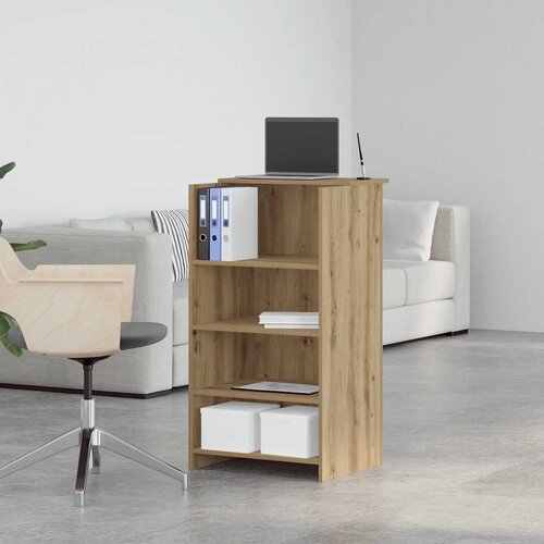  Recepcijski stol Artisan hrast 55x50x103,5 cm izrađeno drvo Slike
