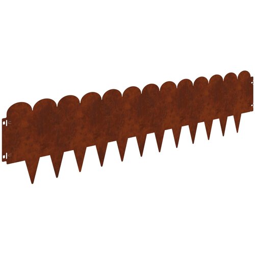 Ograda oko Travnjaka 30 pcs 103 x 25 cm Čelik Rđa Slike