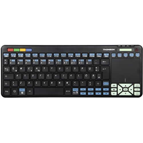 Thomson 4v1 univerzalna tipkovnica za daljinsko upravljanje Smart TV, Sony, STB, Audio in PC - črna Cene
