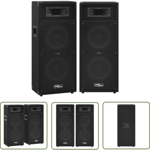The Living Store Profesionalni pasivni odrski zvočnik 2 kosa 1000 W črne barve - Pasivni Hifi Odrski Zvočnik, (21738460) Cene