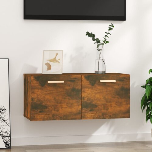 Furnova Stenska omarica dimljeni hrast 80x35x36,5 cm inženirski les, (21950050) Cene
