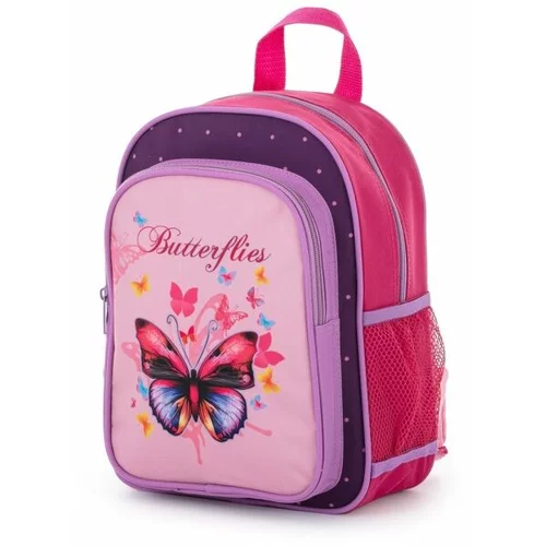 Oxy Bag KID BACKPACK BUTTERFLY Predškolski ruksak, ružičasta, veličina