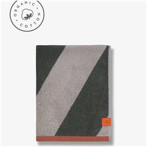 Mette Ditmer Denmark Kaki zelena frotirna brisača iz organskega bombaža 50x90 cm Diagonal – Cene