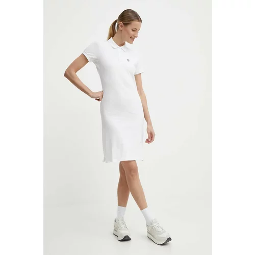 Rossignol Pamučna haljina boja: bijela, mini, ravna, RLLWD02