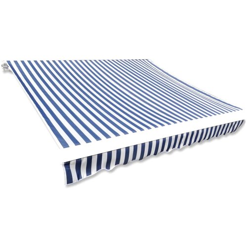 vidaXL platno za tendu plavo-bijelo 4 x 3 m (okvir nije uključen) Cijene