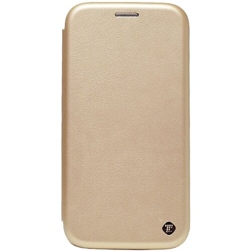 Teracell Maska za Huawei Y6II zlatna na preklop Flip Premium Slike