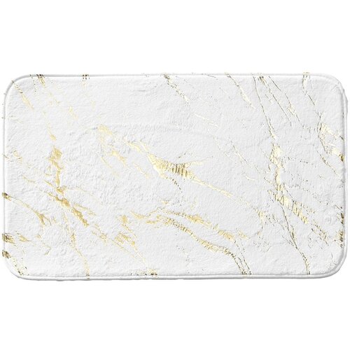 Douceur d intérieur Bijela/u zlatnoj boji kupaonska prostirka 45x75 cm Aquamarbre – Cijene