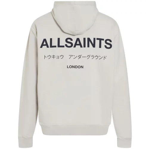 AllSaints Sweater majica 'SUBVERSE' svijetlosiva / crna
