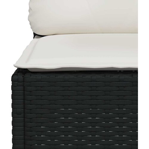  8-dijelni set vrtnih sofa od poliratana s jastucima crni Crna 63.5 x 63.5 x 62 cm Slike