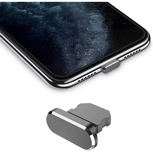 Cadorabo Zaščitni pokrovček, združljiv z Apple iPhone v sivi barvi za zaščito pred praho, (20622014)