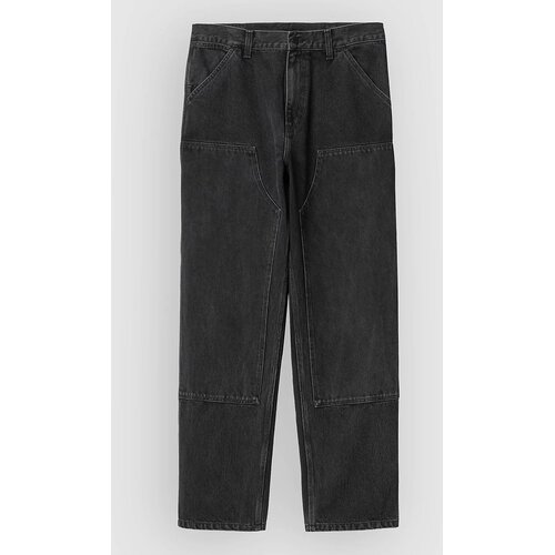 Carhartt WIP Double Knee Kavbojke black stone washed Cene