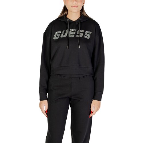 Guess PRIMULA RHINESTONES HOODIE SWE V5GQ09 KCRP0 Crna Slike