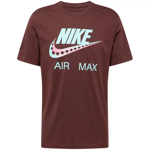 Nike Sportswear Majica 'DAY FUTURA' kestenjasto smeđa / menta / prljavo roza