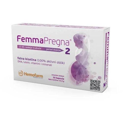 Hemofarm FemmaPregna 2, 30 kapsula Cene