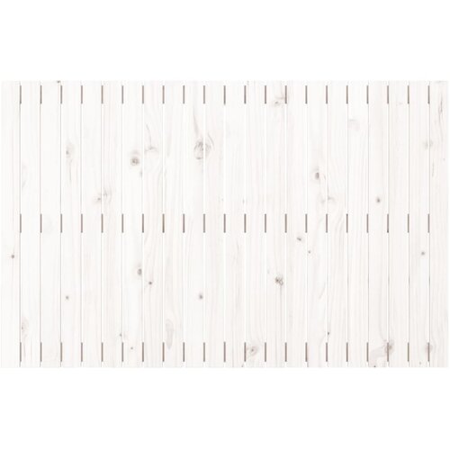  Zidno uzglavlje bijelo 140x3x90 cm od masivne borovine Slike