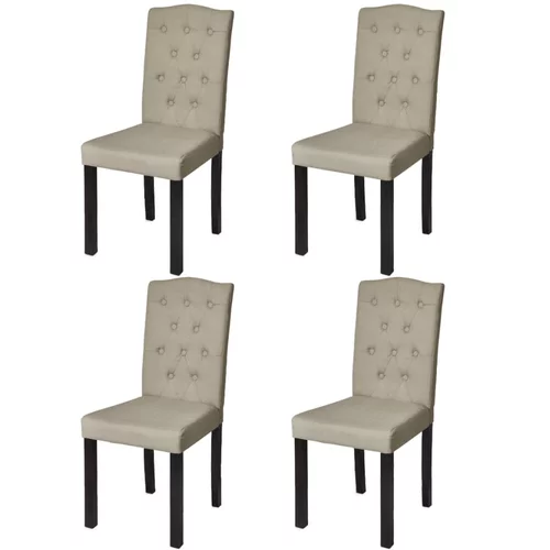  Blagovaonske stolice od tkanine 4 kom boja devine dlake